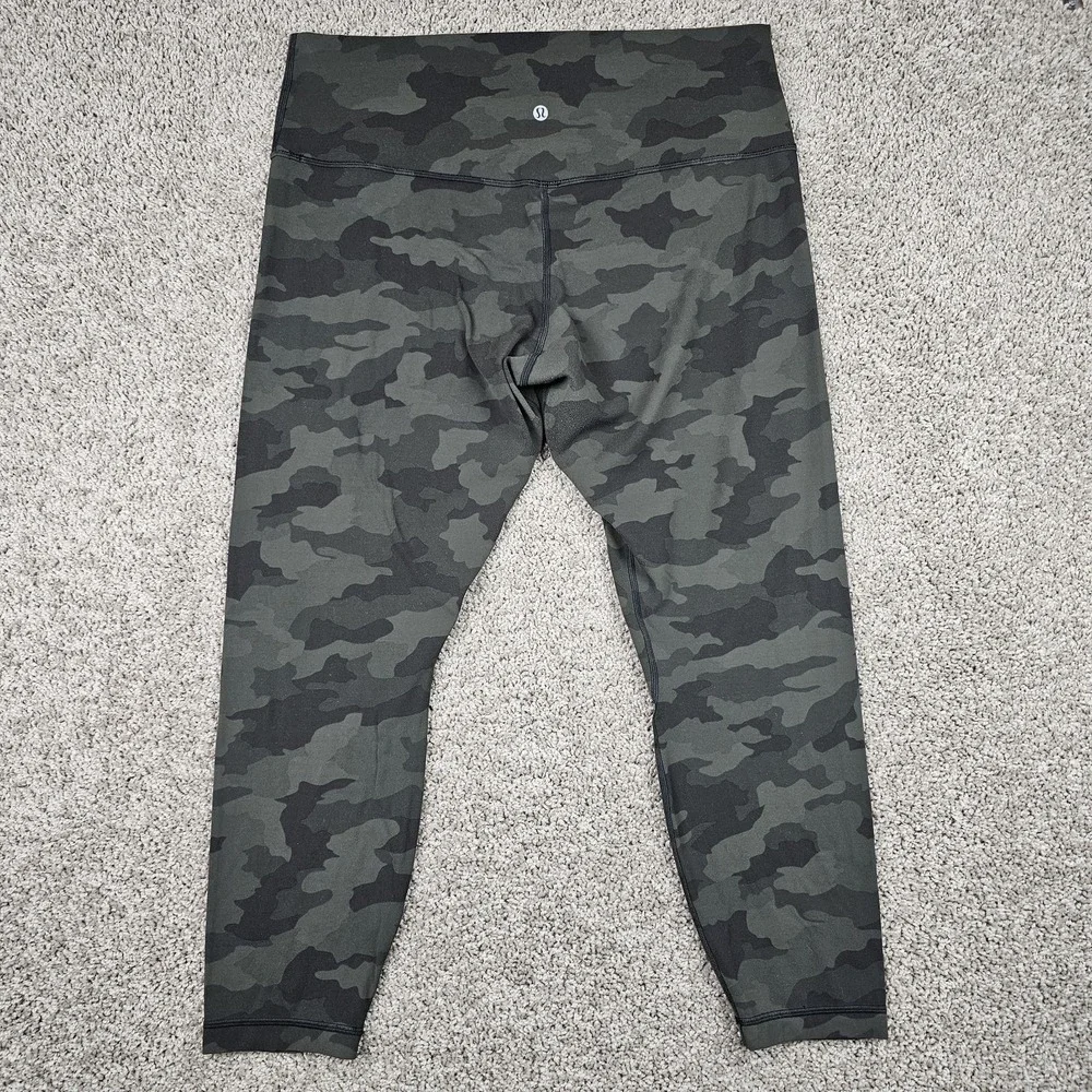 Lululemon Align High Rise 25" Leggings Sz 16 Heritage 365 Camo Dark Olive W5DLXS - Picture 5 of 9